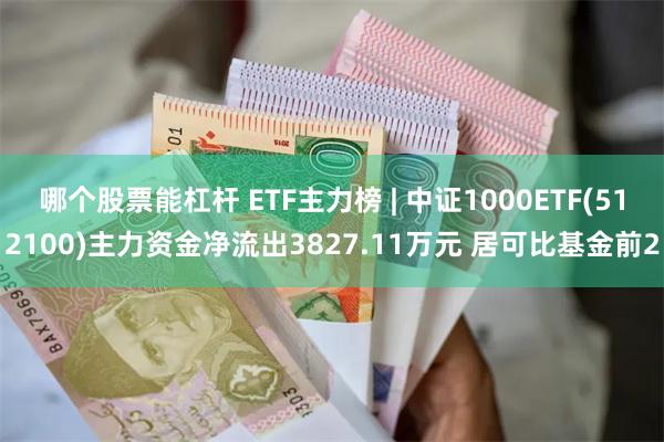 哪个股票能杠杆 ETF主力榜 | 中证1000ETF(512100)主力资金净流出3827.11万元 居可比基金前2